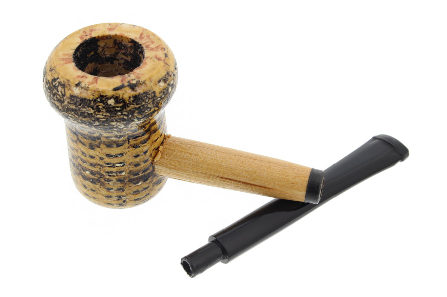 Patriot straight corn cob pipe