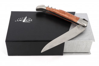 Couteau Laguiole bruyère tire-bouchon (12 cm)