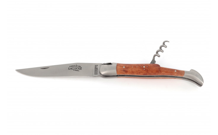 Couteau Laguiole bruyère tire-bouchon (12 cm)