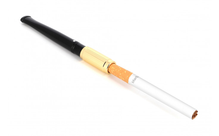 Fume cigarette Dunhill en métal doré (CH4203)