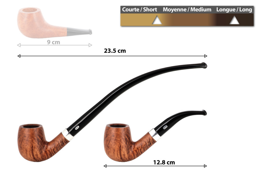 Chacom Ideal 42 pipe (2 mouthpieces) - La Pipe Rit