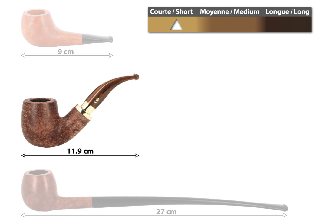 Chacom Skipper 41 pipe (brown smooth) - La Pipe Rit