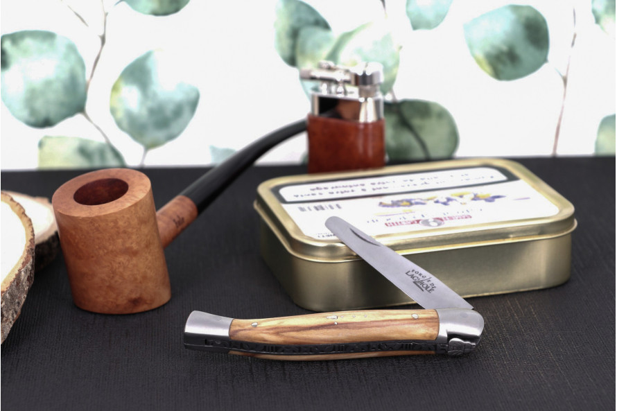 Laguiole pipe tamper (olive wood) - La Pipe Rit