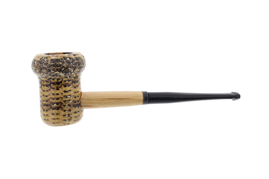 Patriot corn cob pipe (straight stem) - La Pipe Rit