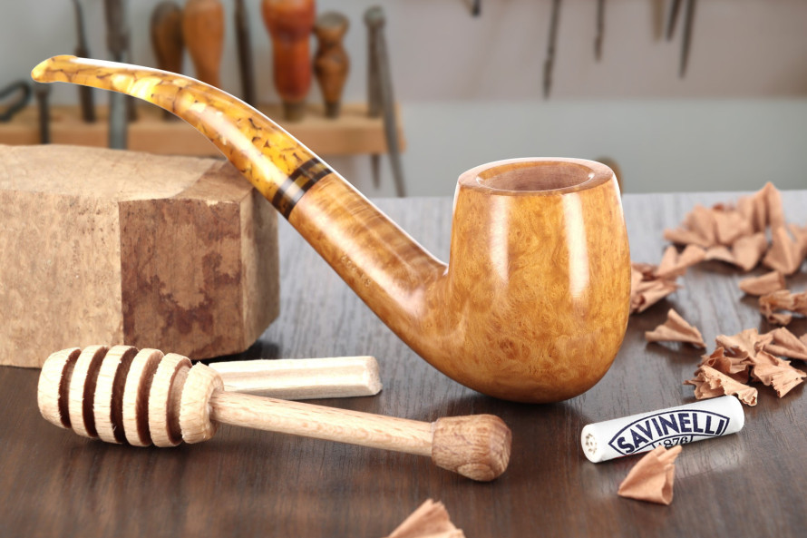 Savinelli Miele 606KS pipe (honey scented briar) - La Pipe Rit