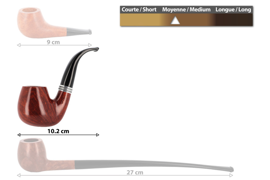 Vauen Quentin 8253 pipe (bent pipe) - La Pipe Rit