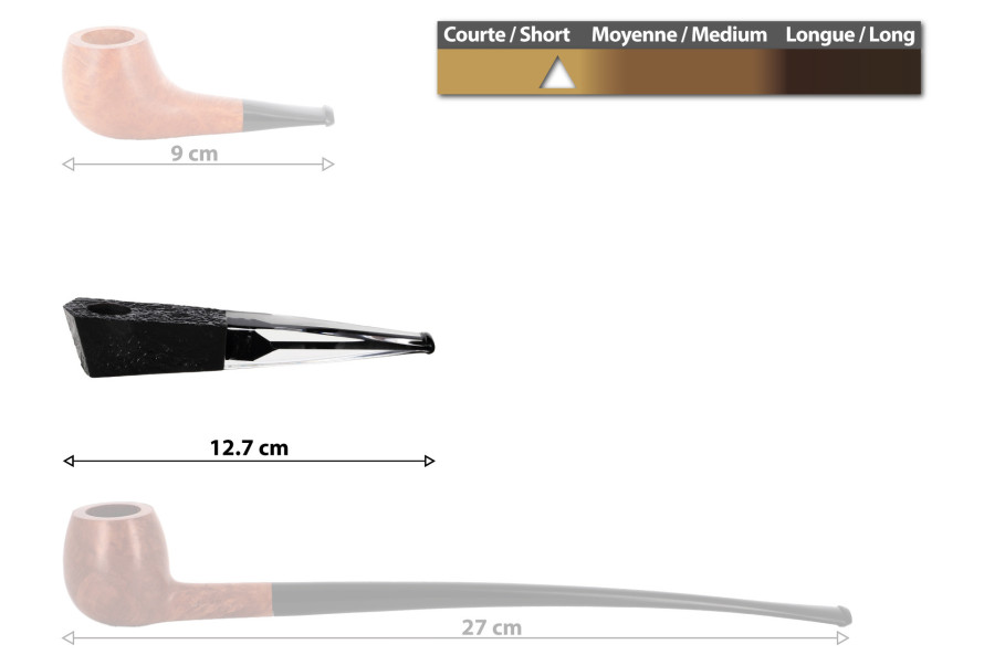 Vauen Quixx 7 pipe (small filling volume) - La Pipe Rit