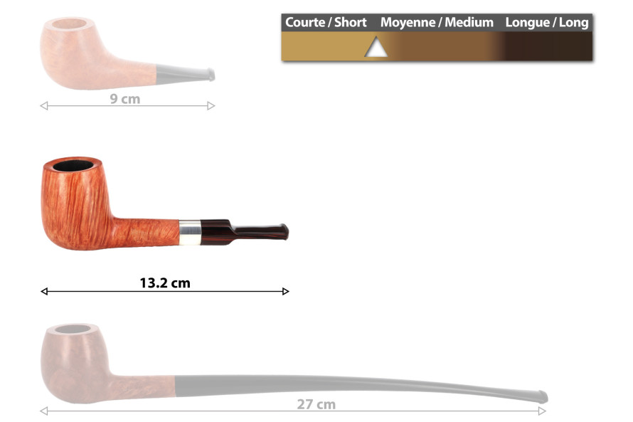 Pipe Pierre Morel Lovat Flame Grain AAA - La Pipe Rit