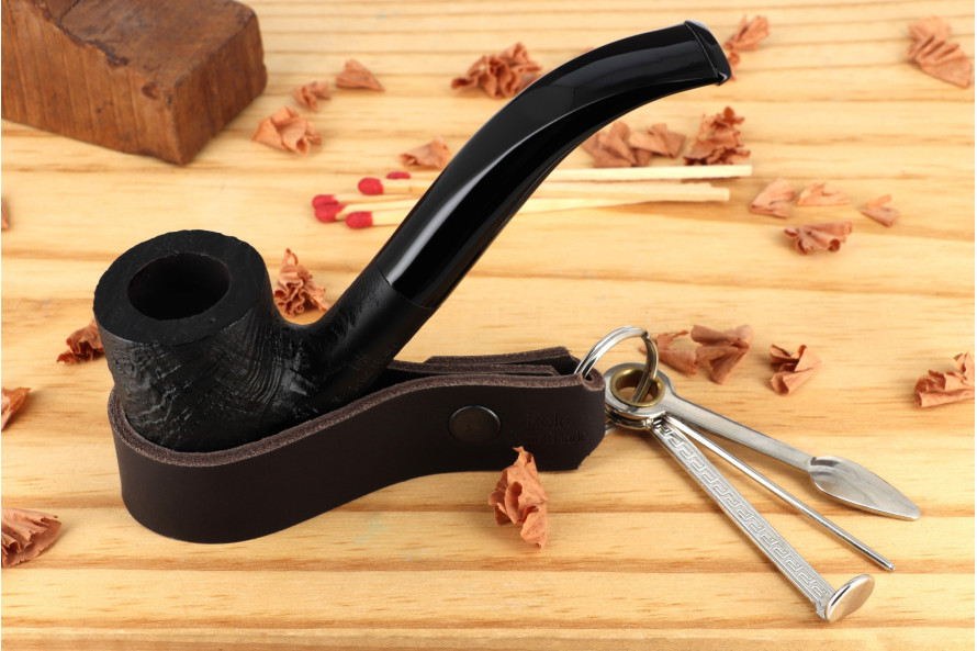Pipe Eole 9 mm courbe sablée - La Pipe Rit