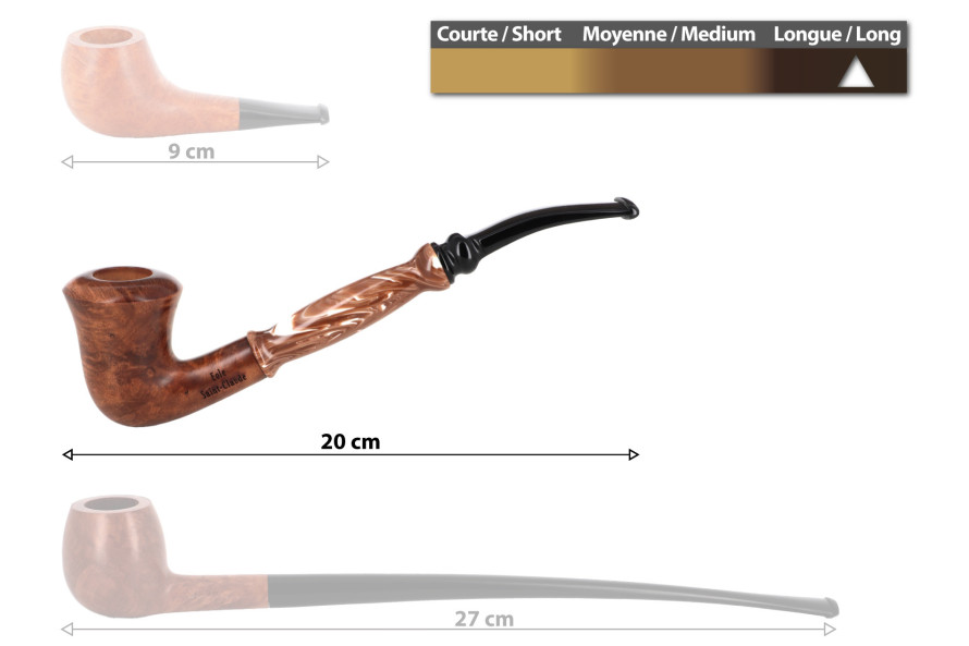 Pipe Eole 9 mm Calumet Calabash C - La Pipe Rit