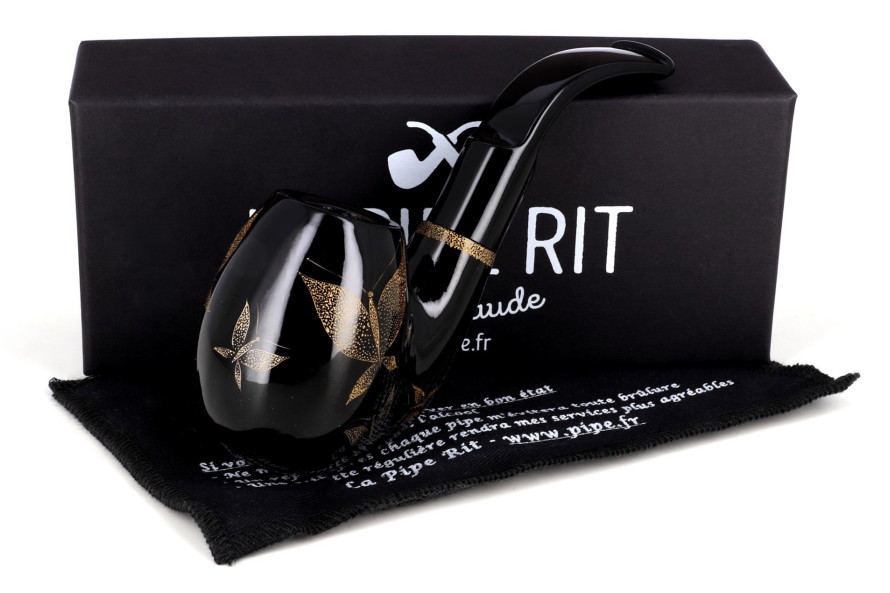 Pipe Eole laquée Urushi Papillon - La Pipe Rit