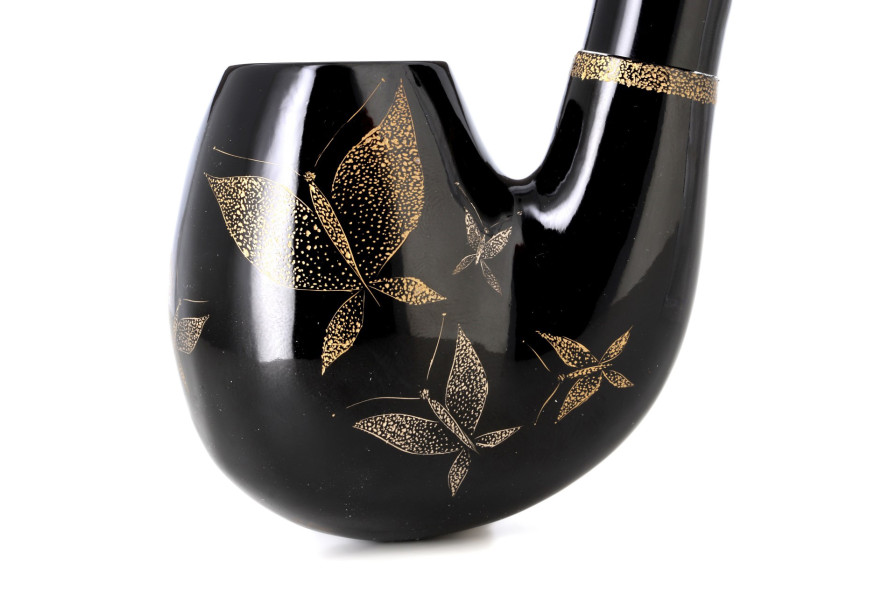 Eole Urushi Butterfly lacquered pipe - La Pipe Rit