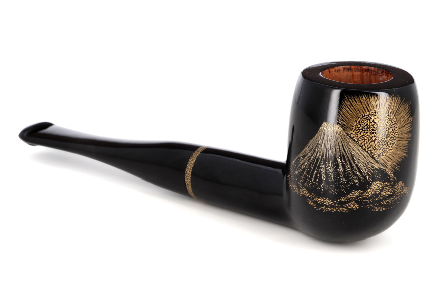 Pipe Eole laquée Urushi Pêcheur - La Pipe Rit