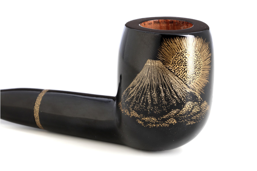 Pipe Eole laquée Urushi Pêcheur - La Pipe Rit