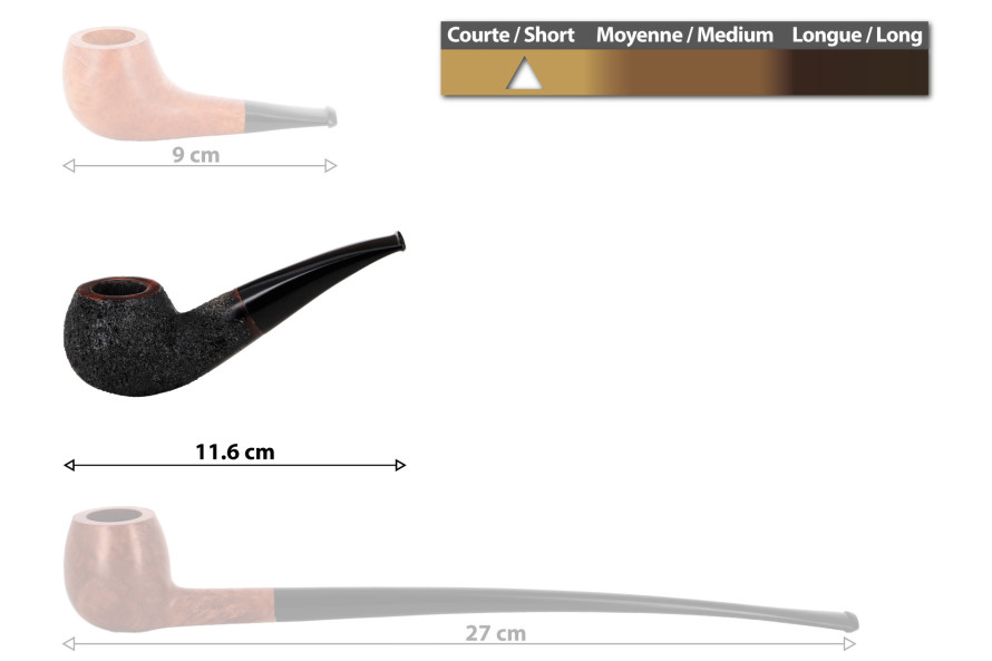 Nuttens Heritage Author pipe (H1) - La Pipe Rit