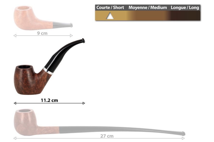 Pipe personnalisable Saint-Claude n°8 - La Pipe Rit