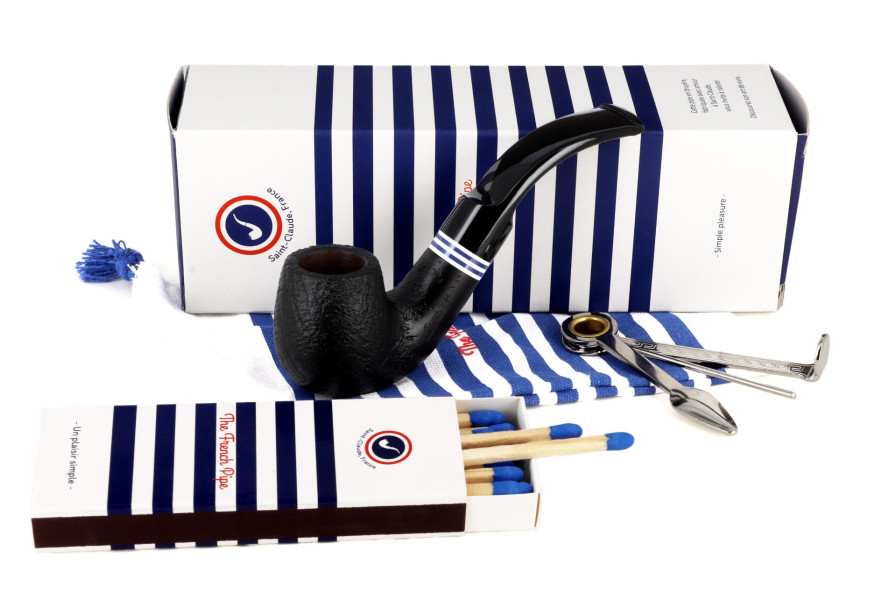 Kit fumeur de pipe débutant (modèle sablé n°14) - La Pipe Rit