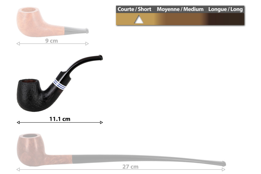 Kit fumeur de pipe débutant (modèle sablé n°14) - La Pipe Rit
