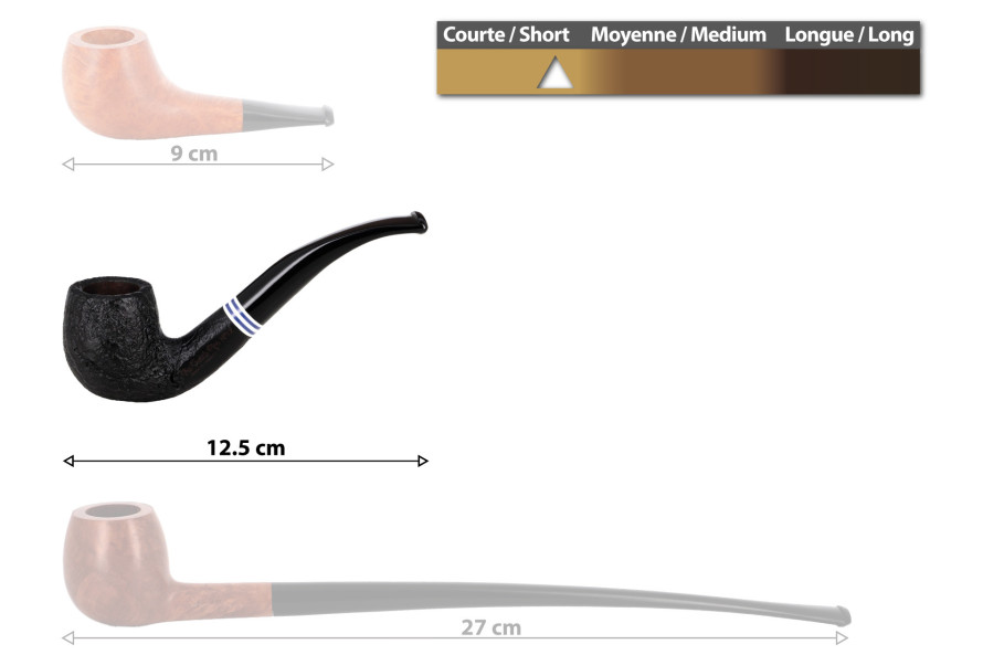 Beginner pipe smoker kit (sandblasted model n°12) - La Pipe Rit