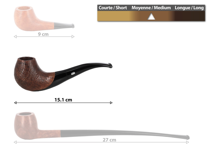 Pipe Chacom Volute 1 sablée - La Pipe Rit