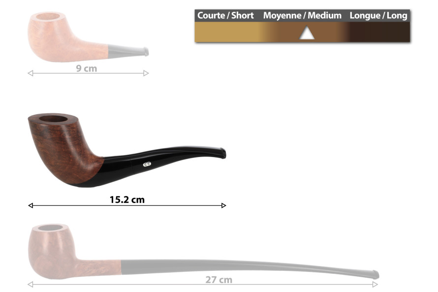 Pipe Chacom Volute 3 unie - La Pipe Rit