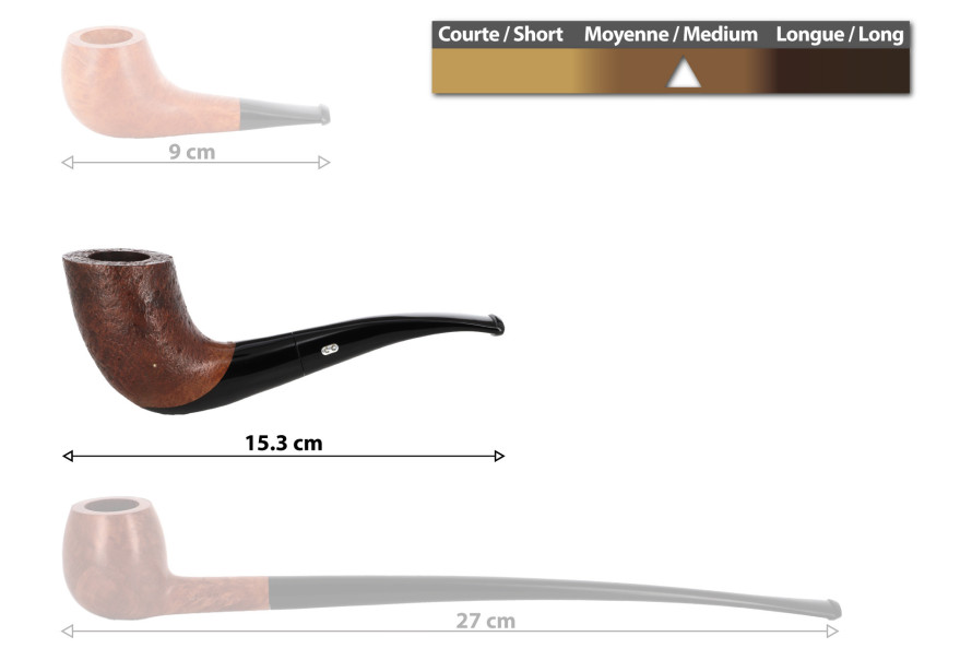 Pipe Chacom Volute 3 sablée - La Pipe Rit