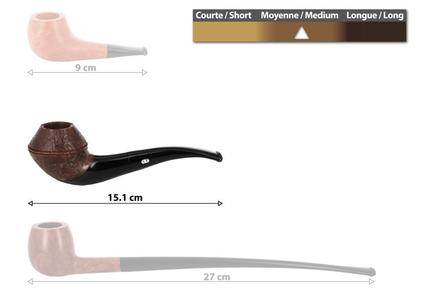 Chacom Volute 4 sandblasted pipe - La Pipe Rit