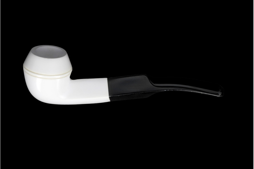 Pipe en écume de mer lisse (forme Haïti) - La Pipe Rit