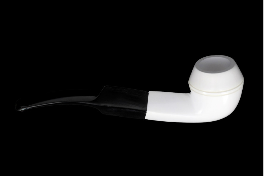 Pipe en écume de mer lisse (forme Haïti) - La Pipe Rit