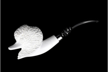 Pipe en écume de mer sculptée Canard - Live Shopping La Pipe Rit