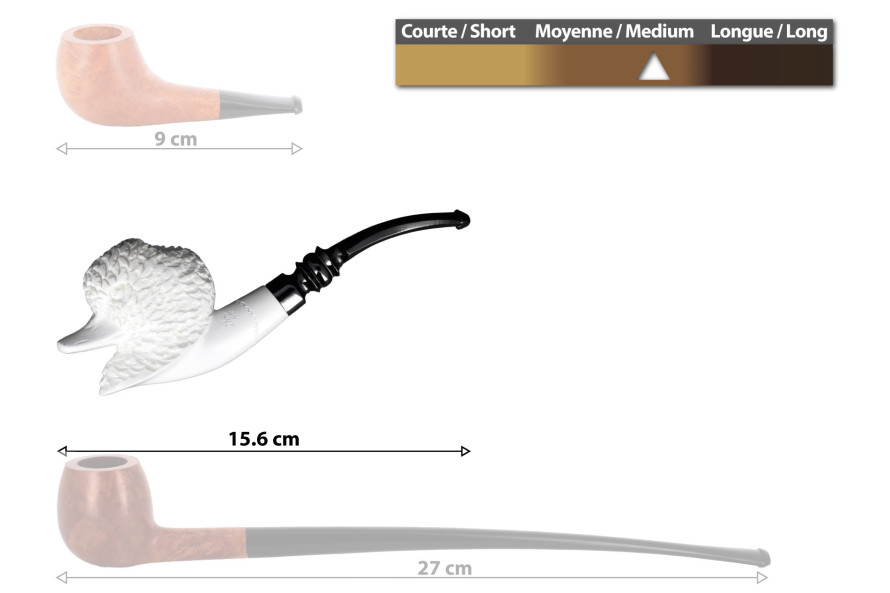 Pipe en écume de mer sculptée Canard - Live Shopping La Pipe Rit