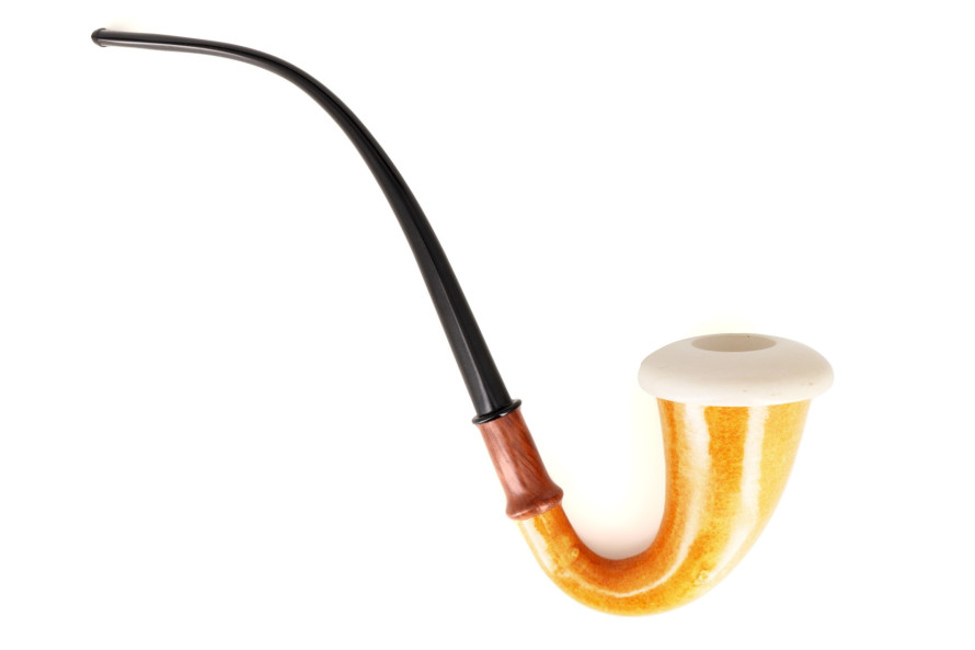 Gourd Calabash churchwarden pipe - Live Shopping La Pipe Rit