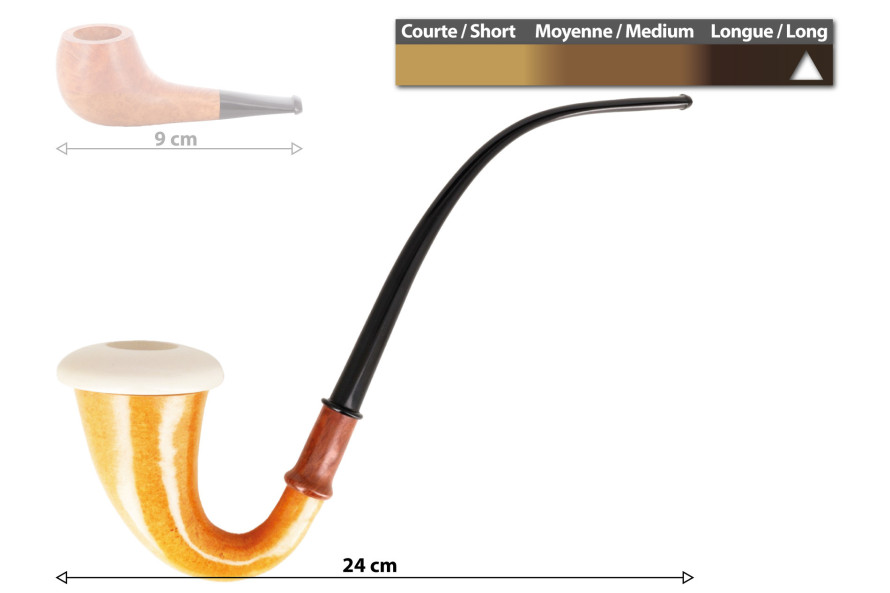 Pipe Calabash en courge d'Afrique liseuse - Live Shopping La Pipe Rit