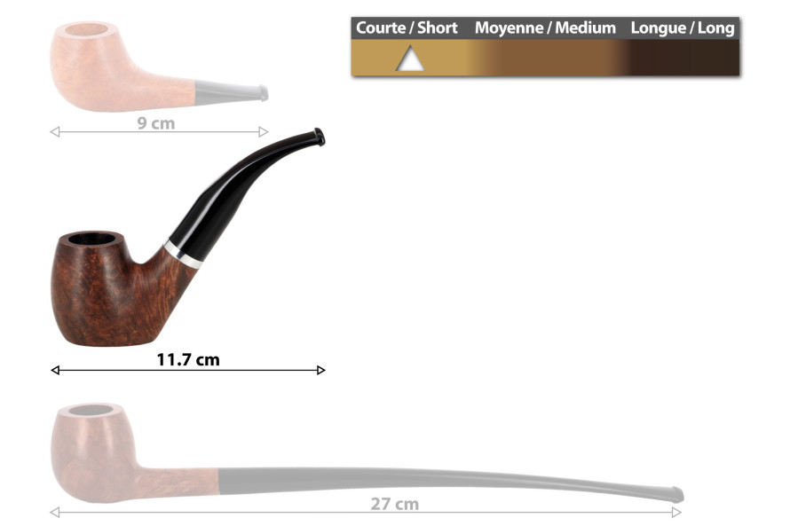 Pipe personnalisable Saint-Claude n°8 - La Pipe Rit