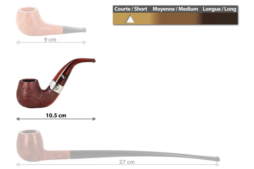 Pipe Peterson Irish Harp 230 (sablée) (filtre 9 mm)
