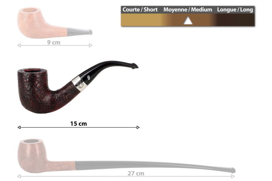 Peterson Sherlock Holmes Rathbone pipe (sandblasted) (without filter)