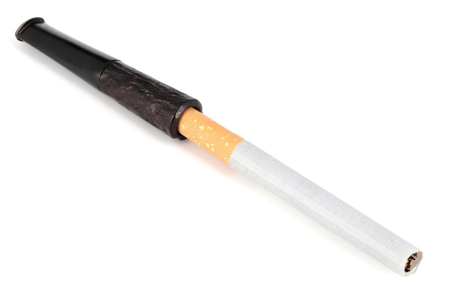 Fume cigarette en bruyère rustique rond - La Pipe Rit