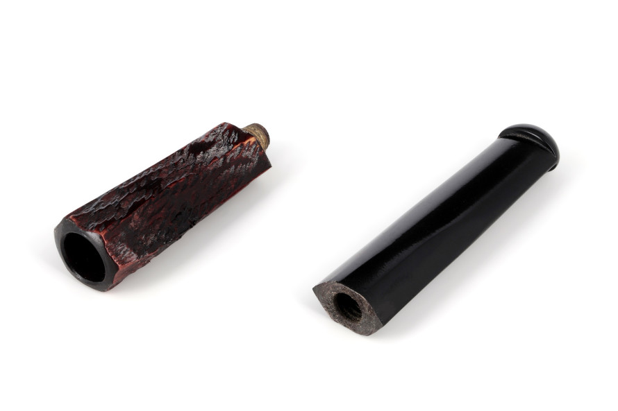Facets cigarette holder (rusticated briar) - La Pipe Rit