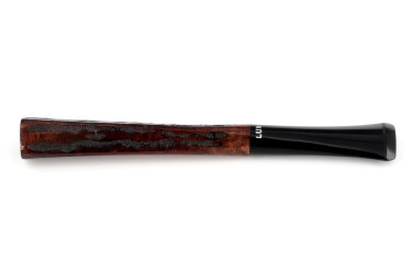 Lux square cigarette holder (rusticated briar) - La Pipe Rit