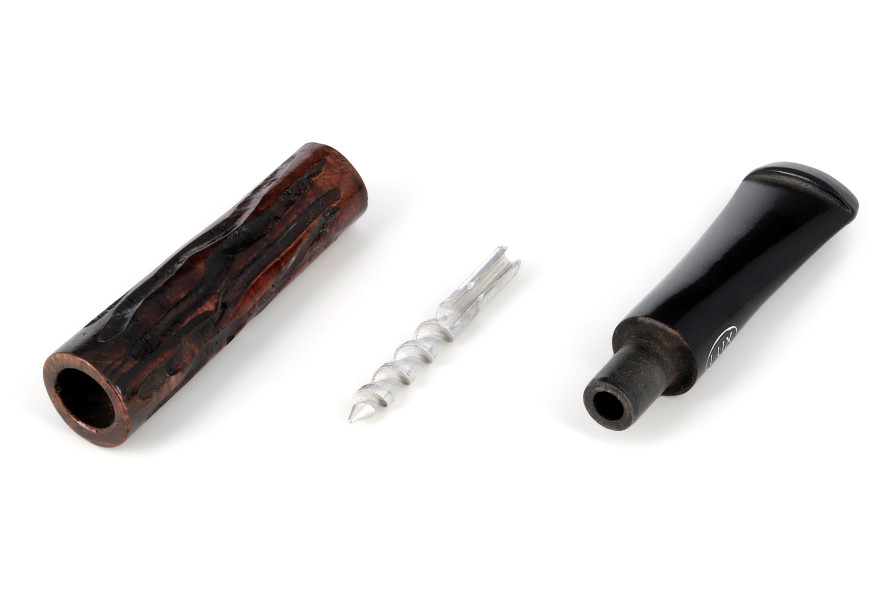 Fume cigarette Lux en bruyère rustique rond - La Pipe Rit