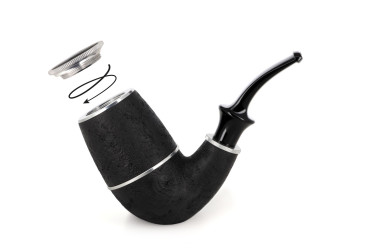 Tsuge Calabash system pipe (sandblasted) - La Pipe Rit