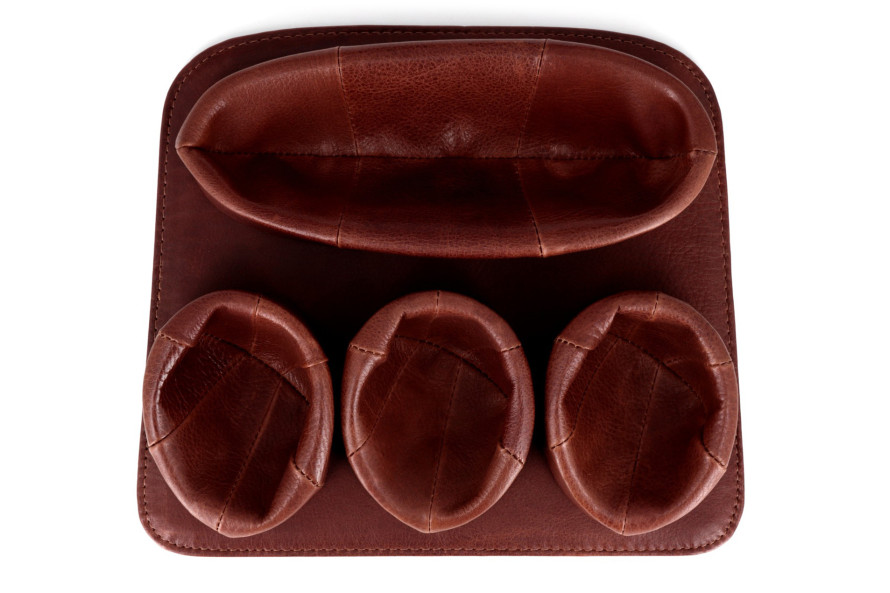 Porte pipe en cuir vintage pour 3 pipes - La Pipe Rit