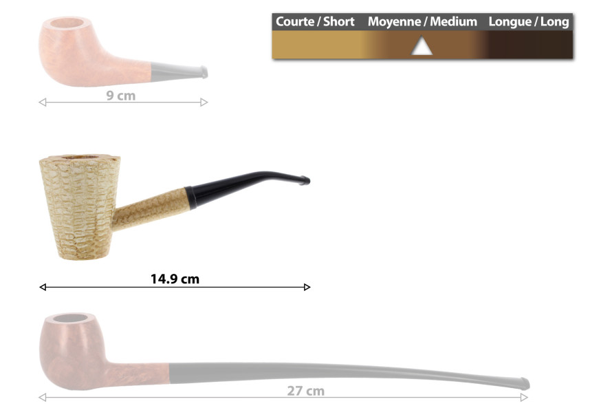 Pipe maïs Mark Twain courbe (Missouri Meerschaum) - La Pipe Rit