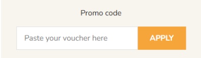 Field to add a discount code