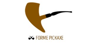 Pipe Pierre de forme Pickaxe