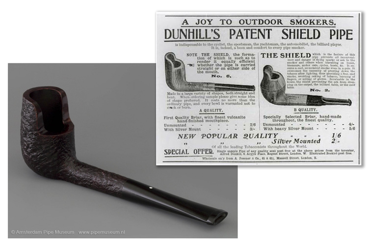 Pipe Dunhill Patent Shield