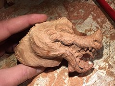 Pipe Dragon sculptée en bruyère
