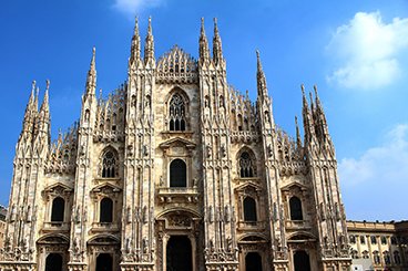 Ville de Milan en Italie