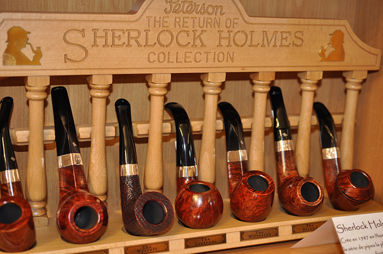 La collection de pipes Sherlock Holmes